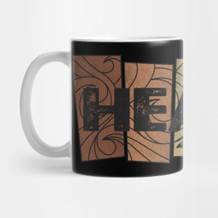 Heart Retro Pattern Mug